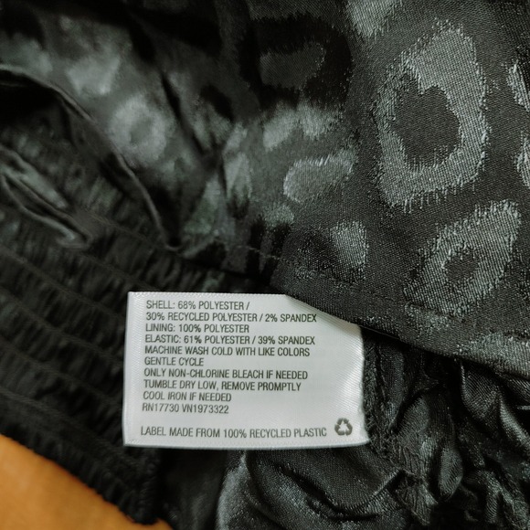 Wild Fable Black Leopard Ruched Bodycon Mini Dress Spaghetti Straps Size M - Picture 6 of 7